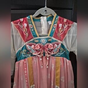 Embroidered Hanfu Dress with Butterfly Design